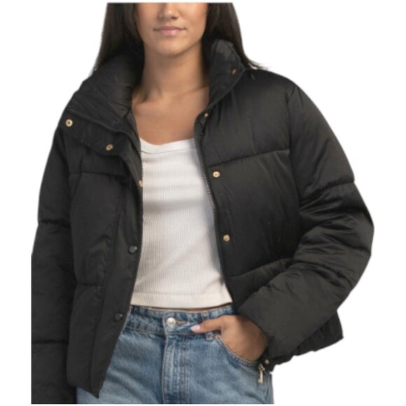 CECE Crystals Puffer Coat - Picture 1 of 4